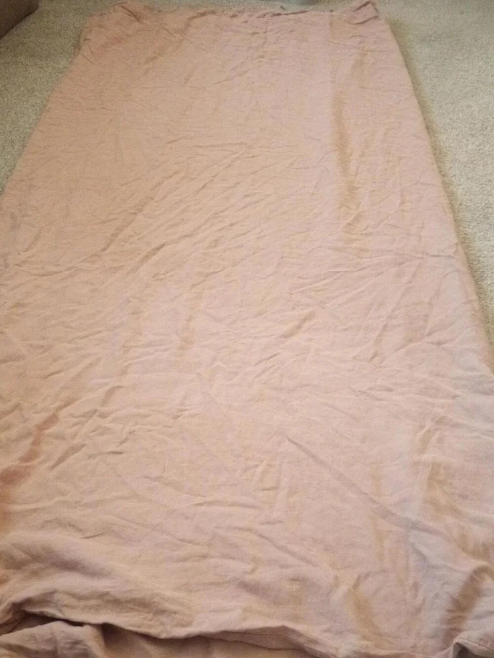 100% linen Ikea Puderviva pink full size set